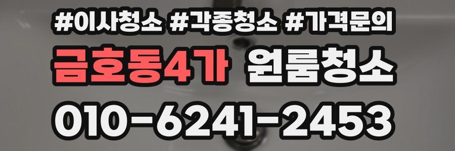 금호동4가 이사청소