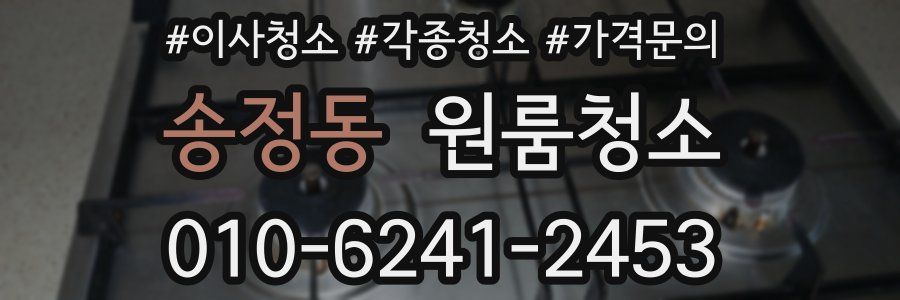 송정동 이사청소