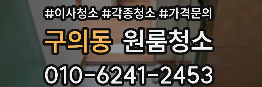 구의동 이사청소