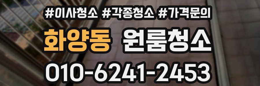 화양동 이사청소