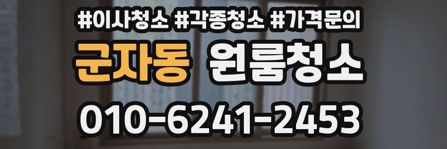 군자동 이사청소