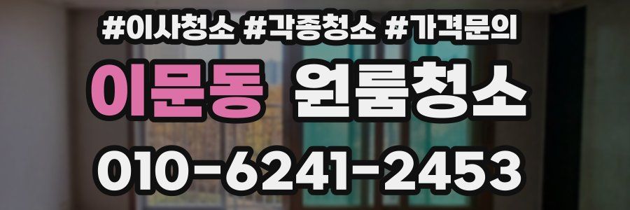 이문동 이사청소