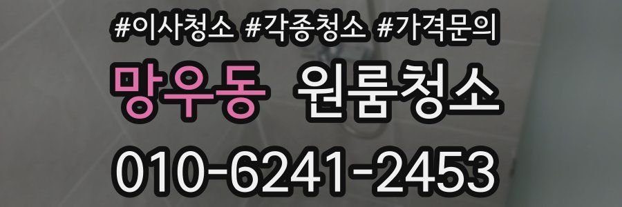 망우동 이사청소