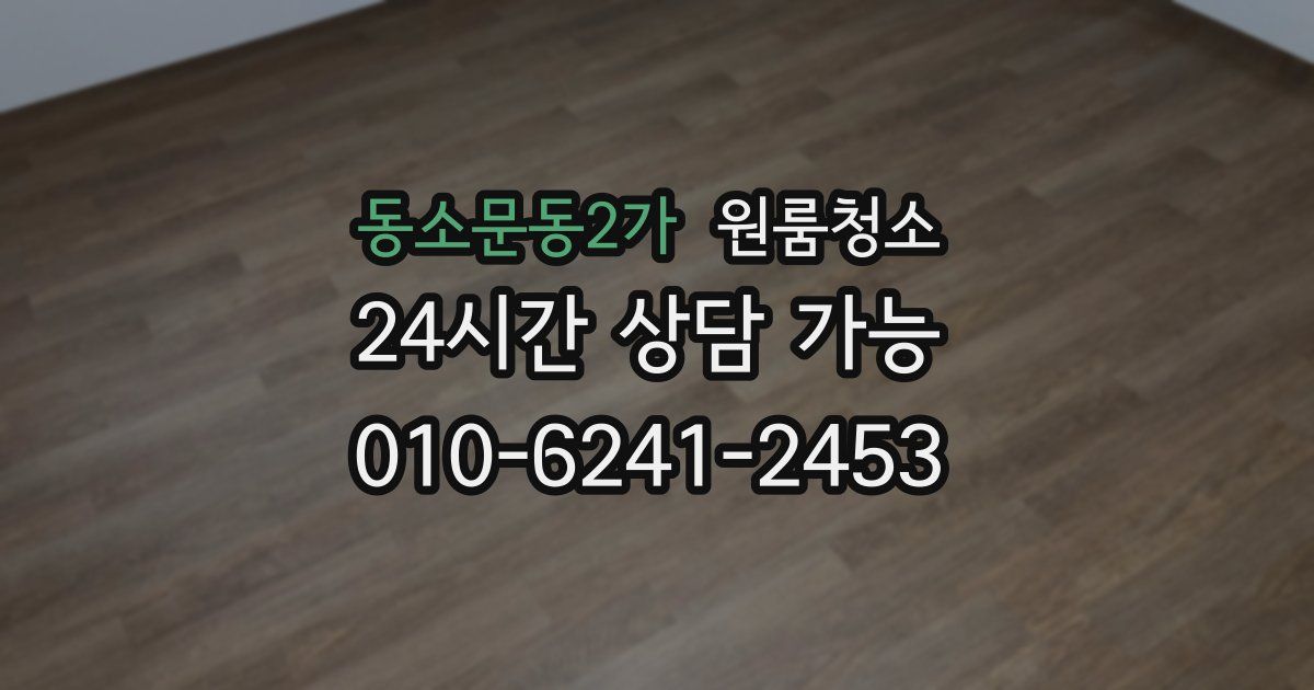 동소문동2가 입주청소