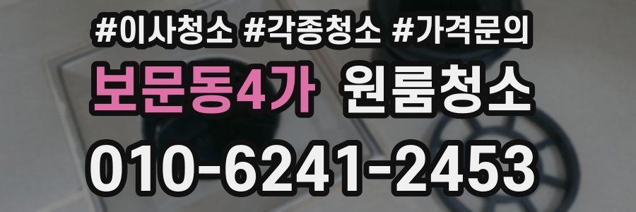 보문동4가 이사청소