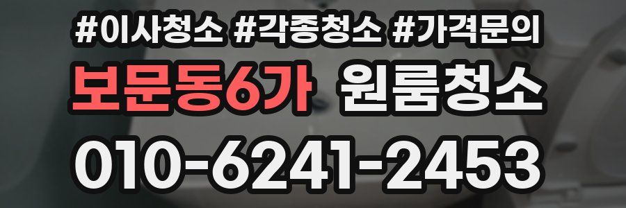 보문동6가 이사청소