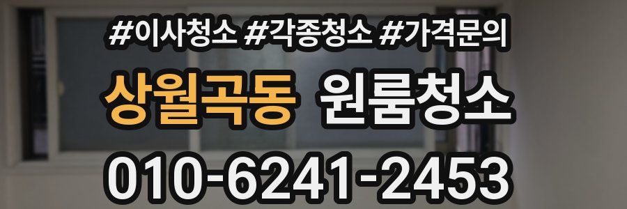 상월곡동 이사청소