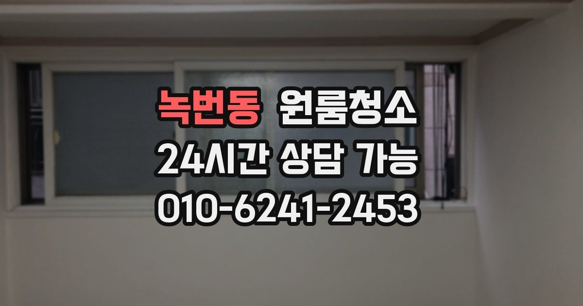 녹번동 입주청소