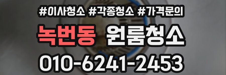 녹번동 이사청소