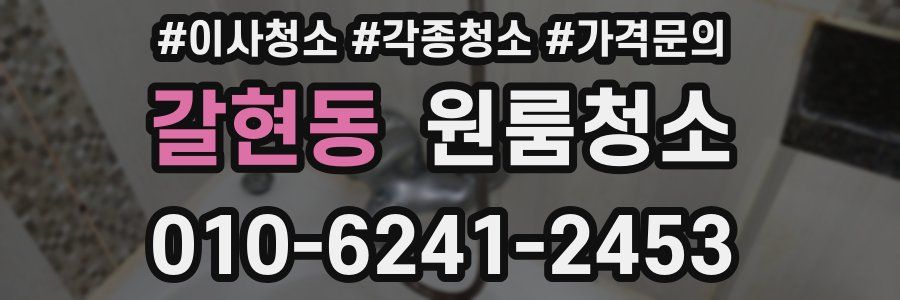 갈현동 이사청소