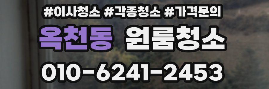 옥천동 이사청소