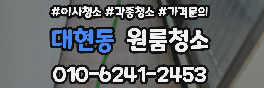 대현동 이사청소