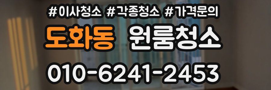 도화동 이사청소