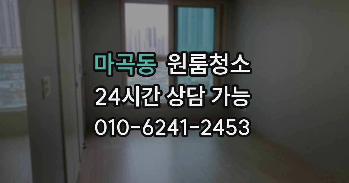 마곡동 입주청소