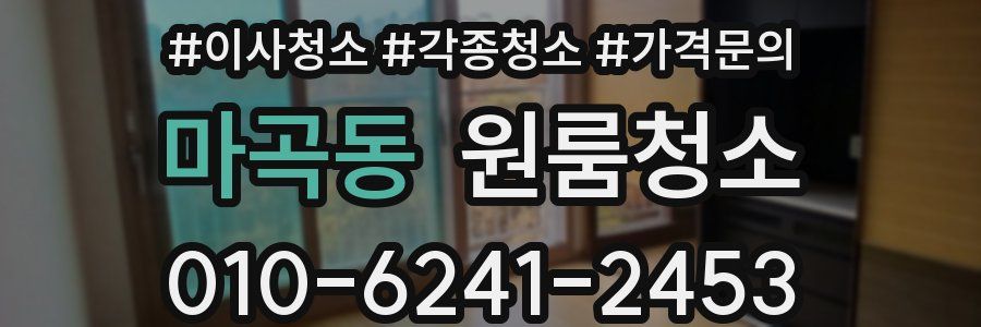 마곡동 이사청소