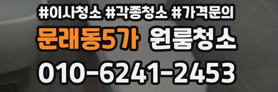 문래동5가 이사청소