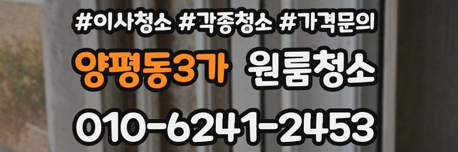 양평동3가 이사청소