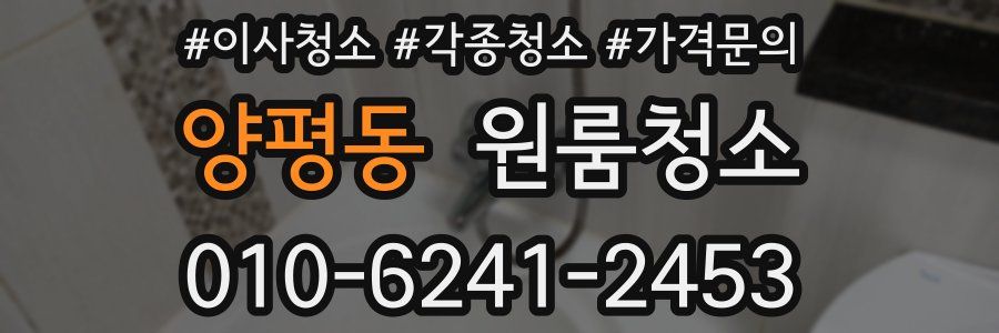 양평동 이사청소