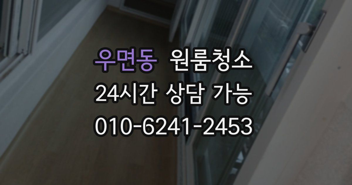 우면동 입주청소