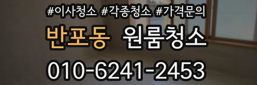 반포동 이사청소