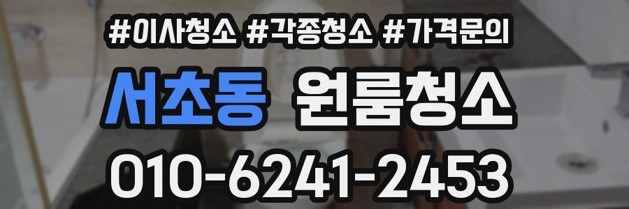 서초동 이사청소