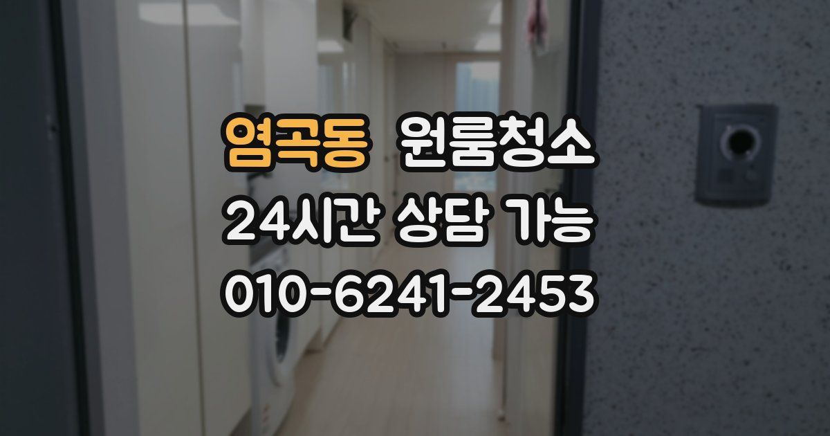 염곡동 입주청소