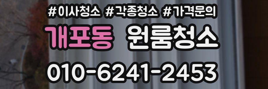 개포동 이사청소