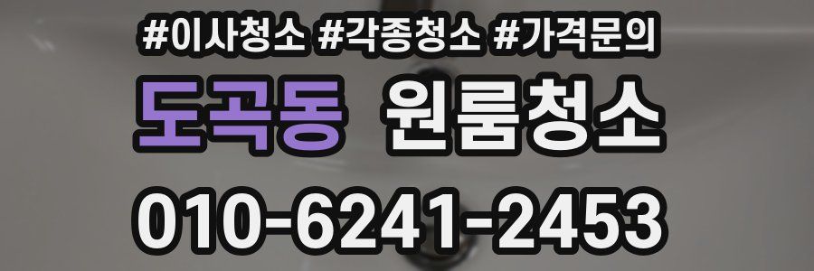 도곡동 이사청소