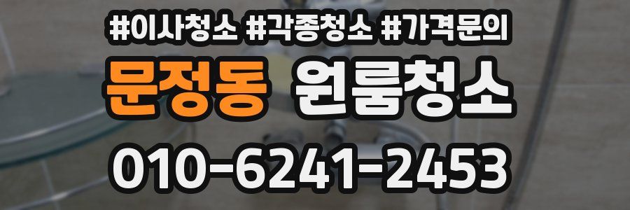 문정동 이사청소