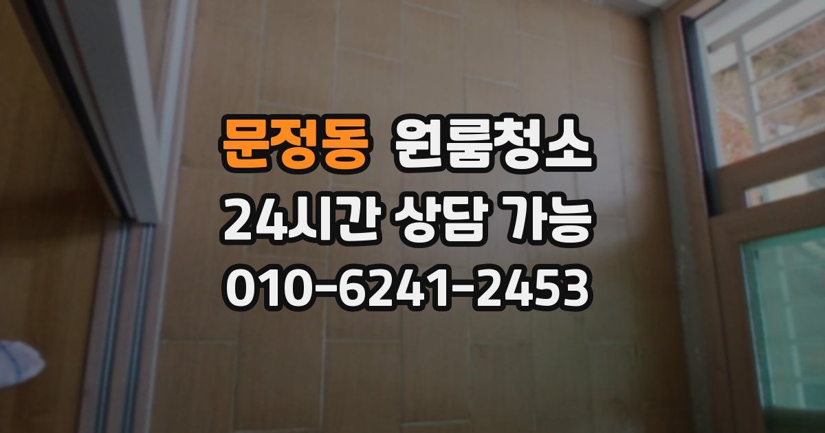 문정동 입주청소