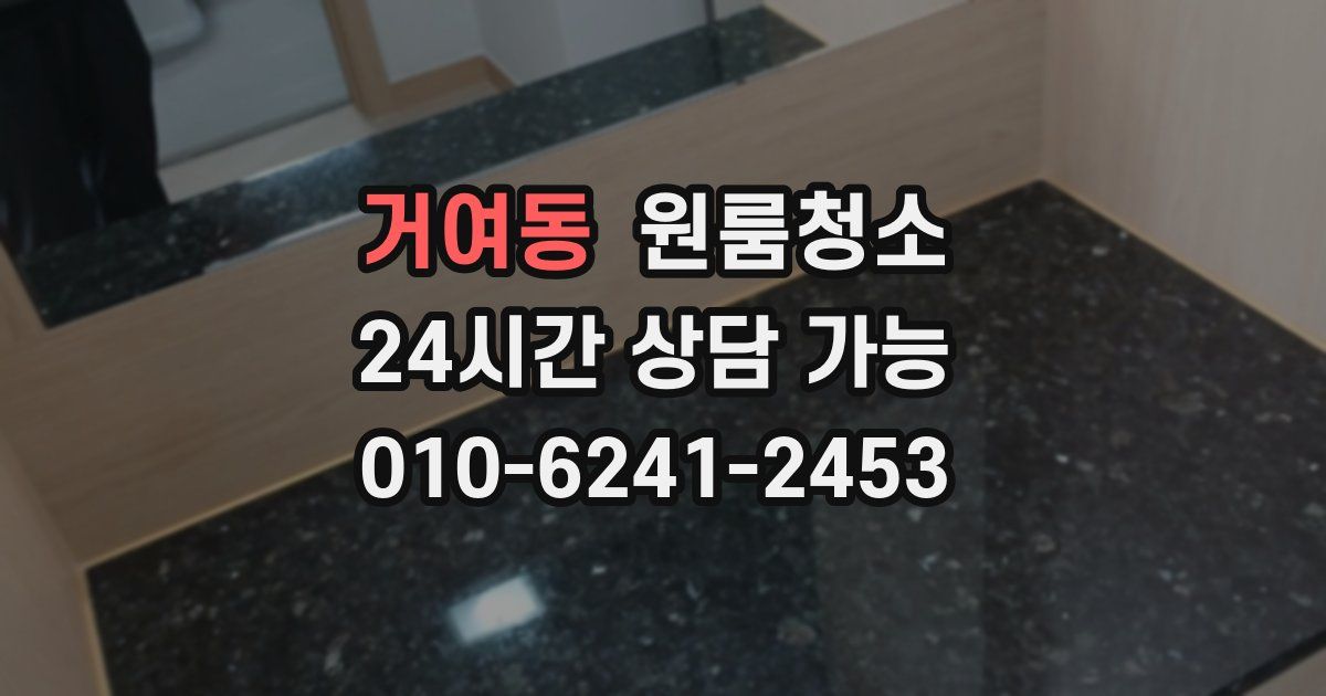 거여동 입주청소