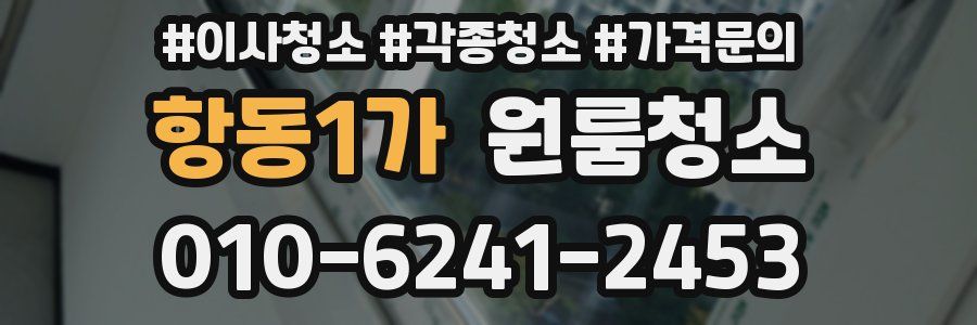 항동1가 이사청소