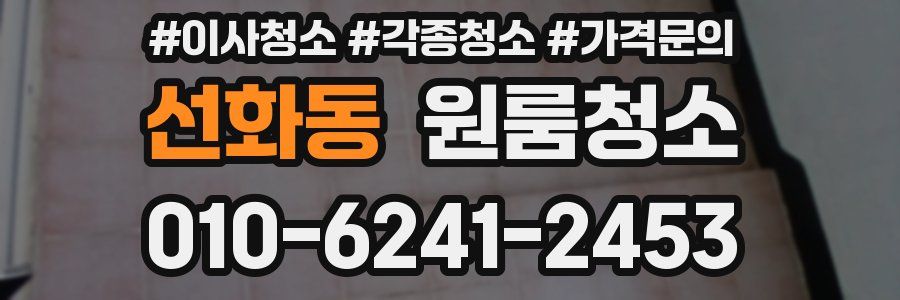 선화동 이사청소