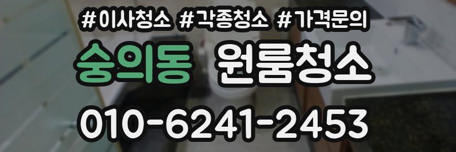 숭의동 이사청소