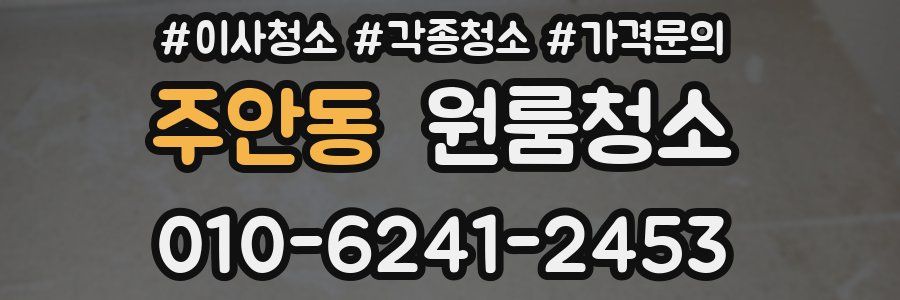 주안동 이사청소