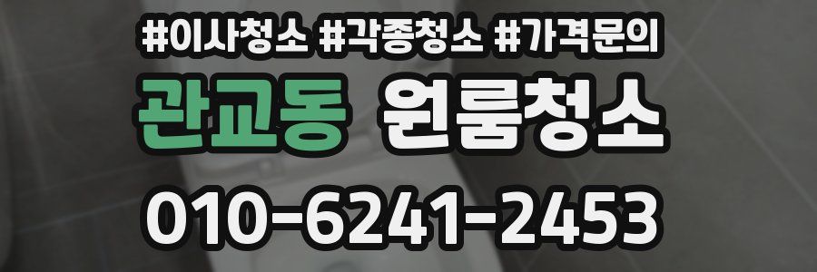 관교동 이사청소