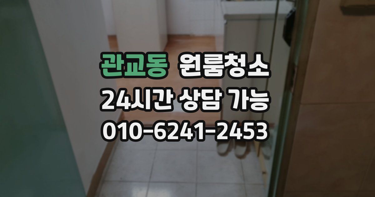 관교동 입주청소