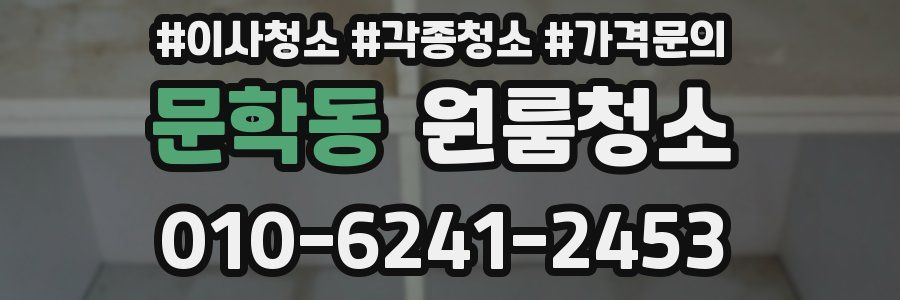 문학동 이사청소