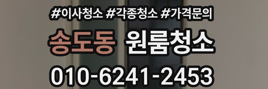 송도동 이사청소