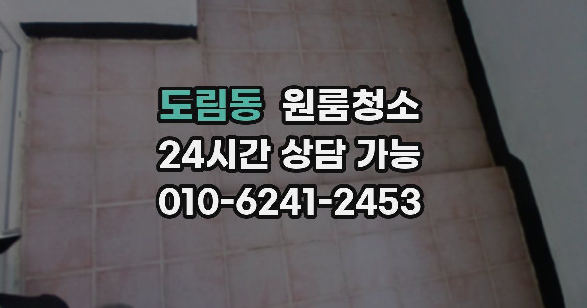 도림동 입주청소