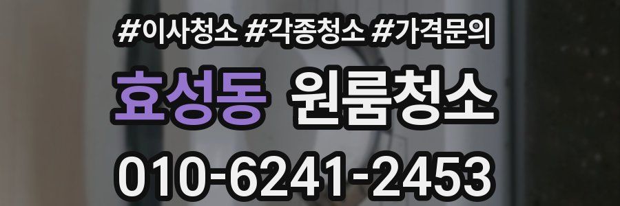 효성동 이사청소