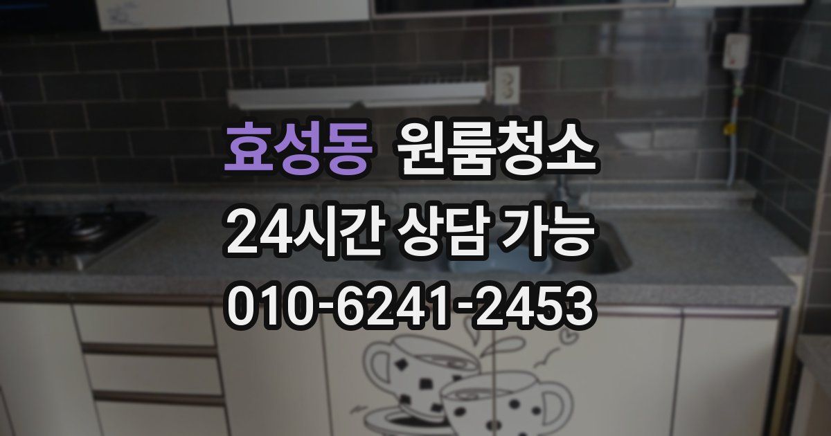 효성동 입주청소