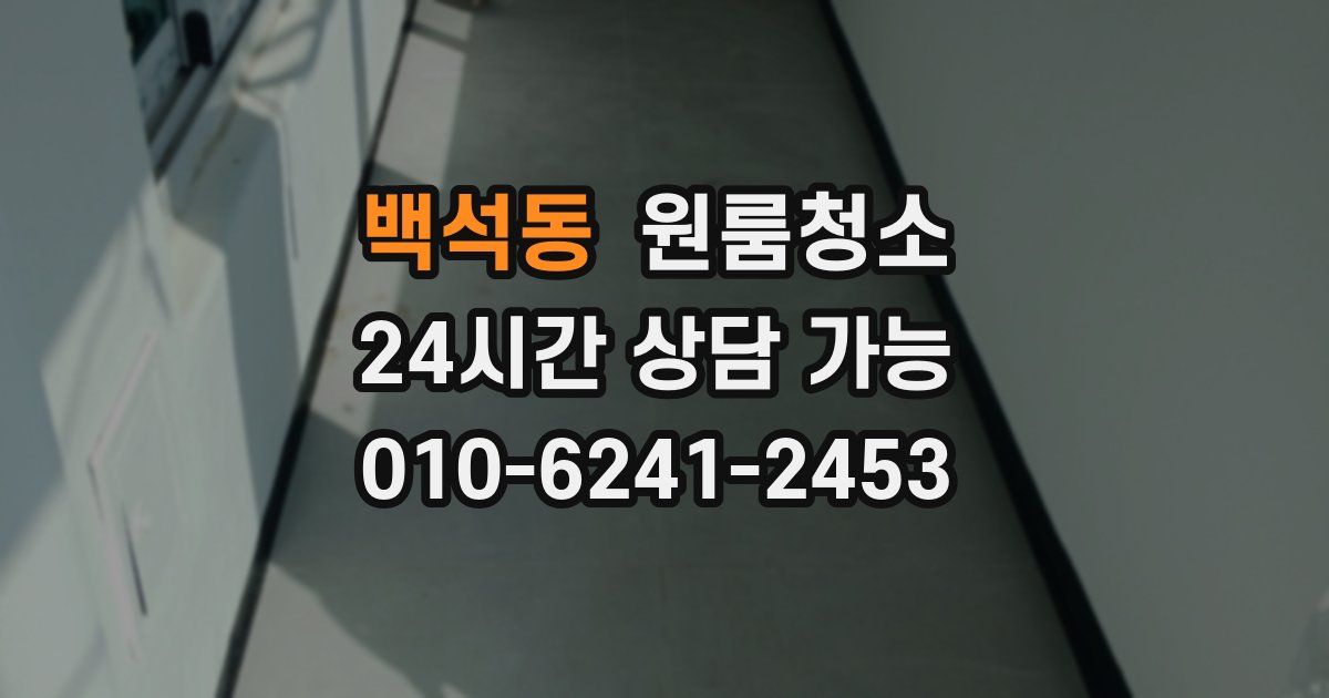 백석동 입주청소