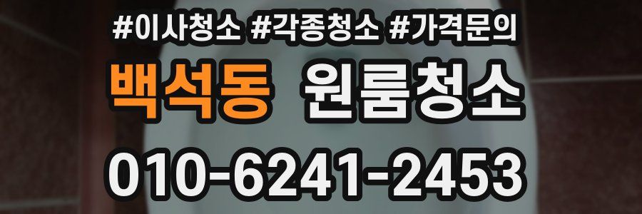 백석동 이사청소