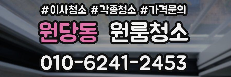 원당동 이사청소