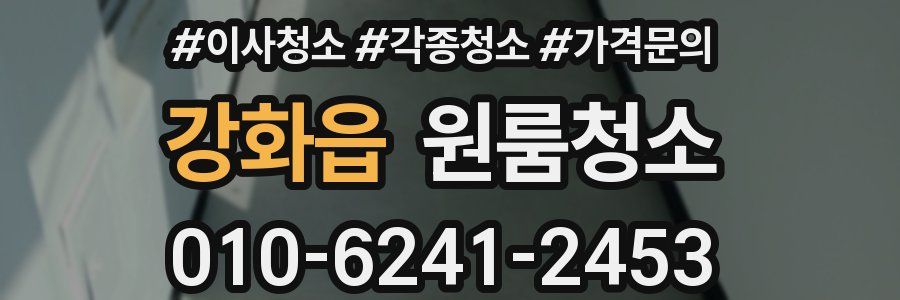 강화읍 이사청소