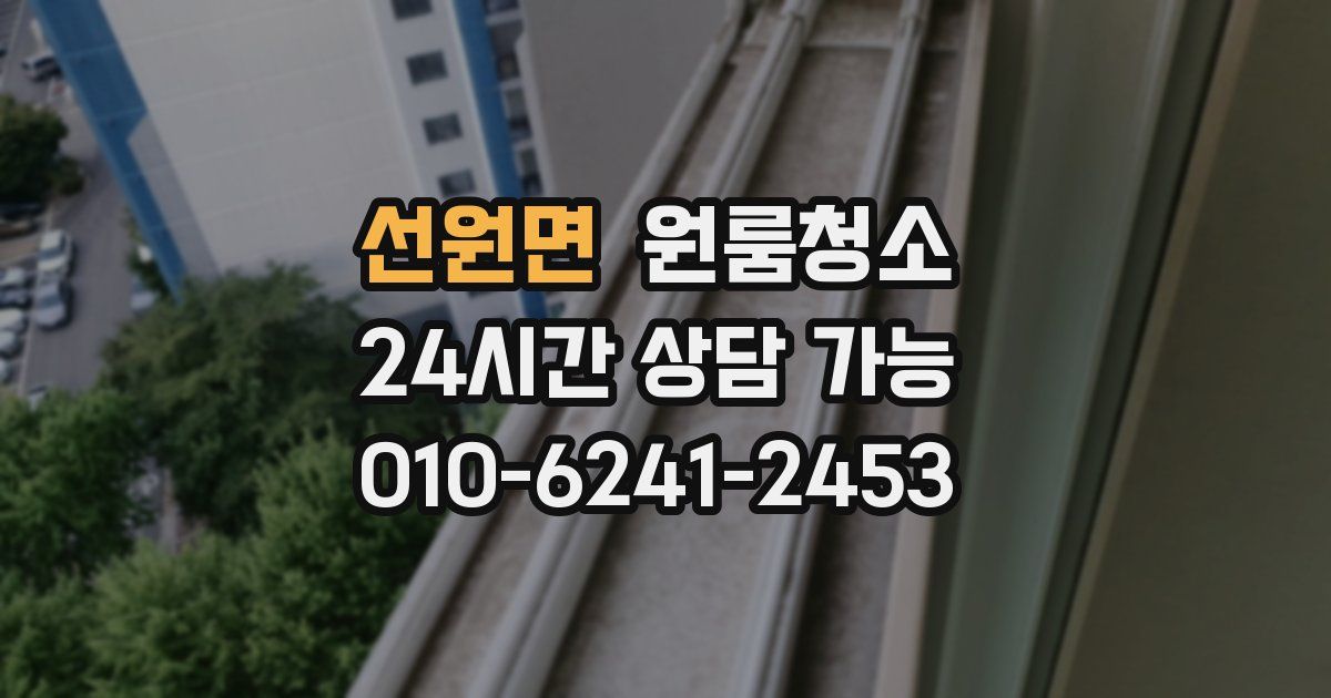 선원면 입주청소