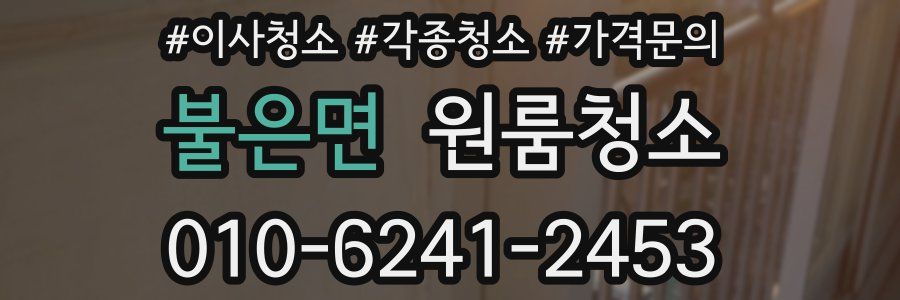 불은면 이사청소