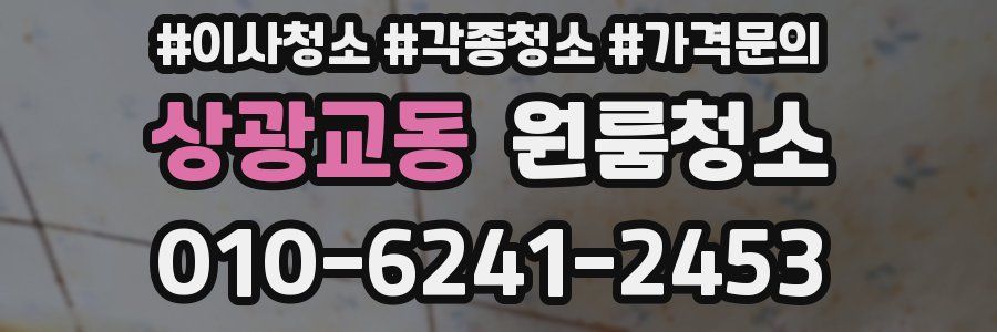 상광교동 이사청소