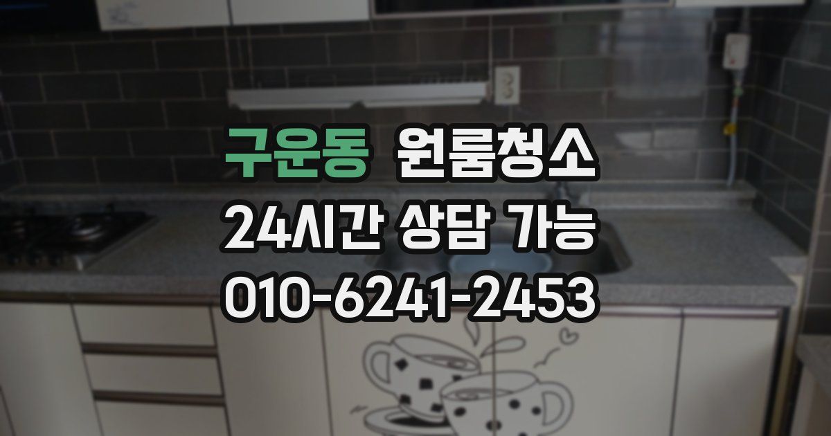 구운동 입주청소